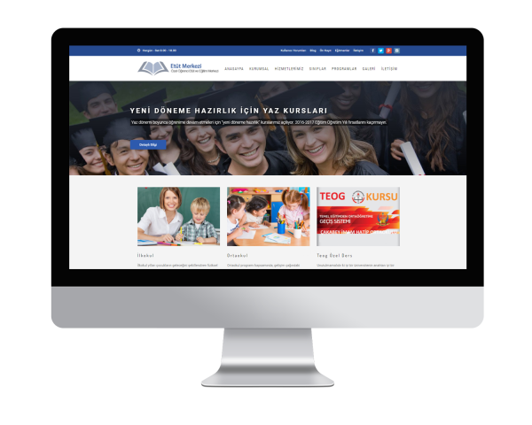 Eğitim-Etüt-Dershane V1 Web Sitesi