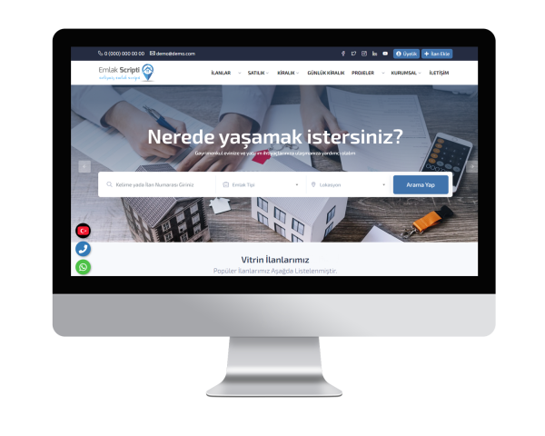 Emlak V4 (Sınırsız Dil) Web Sitesi