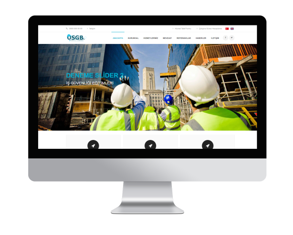 OSGB Firma V1 (Çift Dil) Web Sitesi