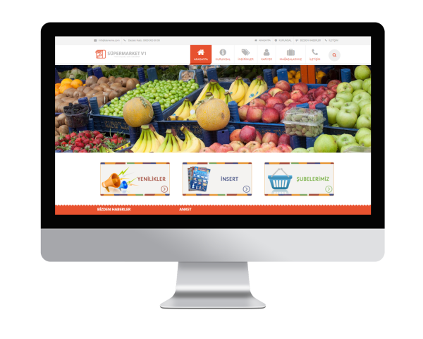 Süpermarket V1 Web Sitesi