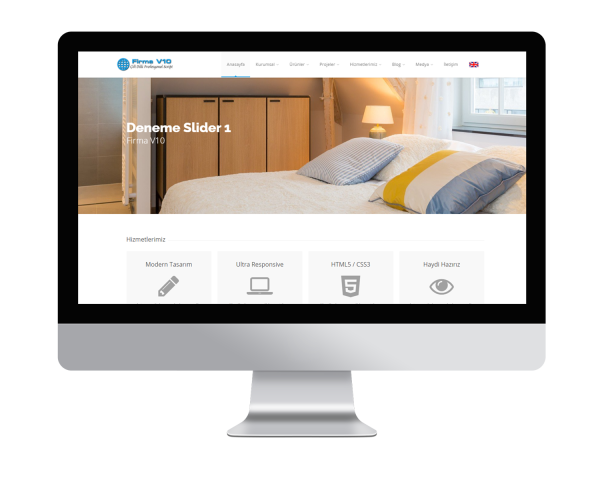 Profesyonel Firma V10 Çift Dil Web Sitesi