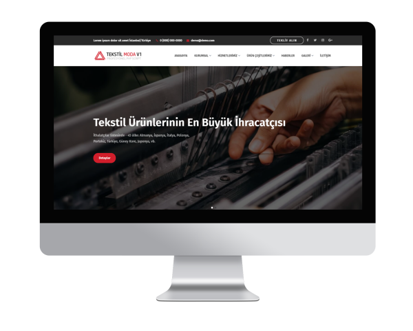 Tekstil Moda V1 Web Sitesi
