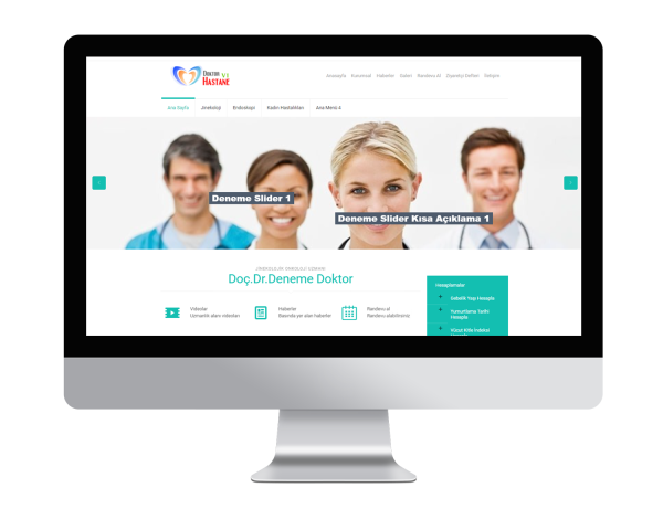 Doktor&Hastane V1 Web Sitesi