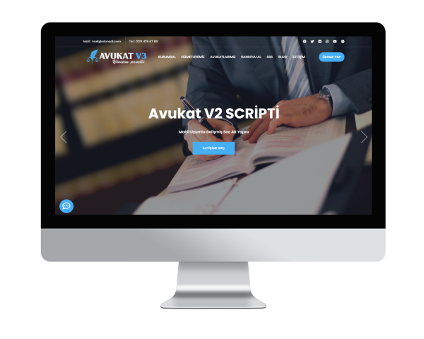 Hukuk & Avukatlık V3 Web Sitesi