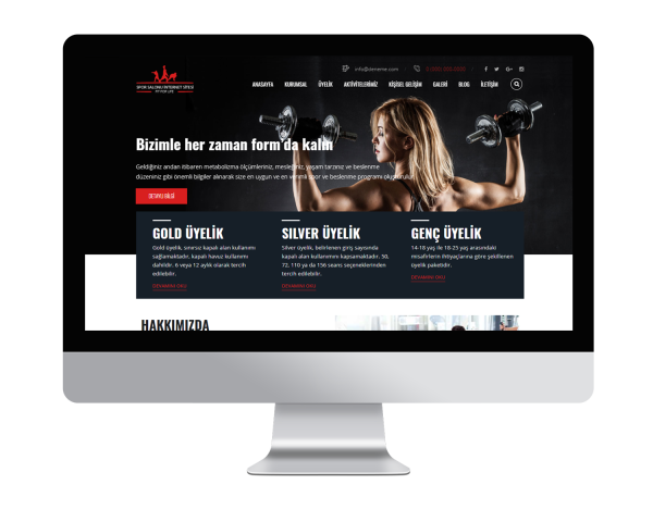 Spor Salonu V1 Web Sitesi