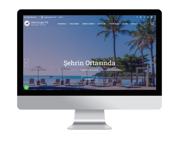 Otel V6 (Sınırsız Dil) Web Sitesi