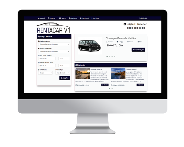 Rent A Car V1 Web Sitesi