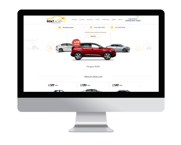 Rent A Car V3 Web Sitesi